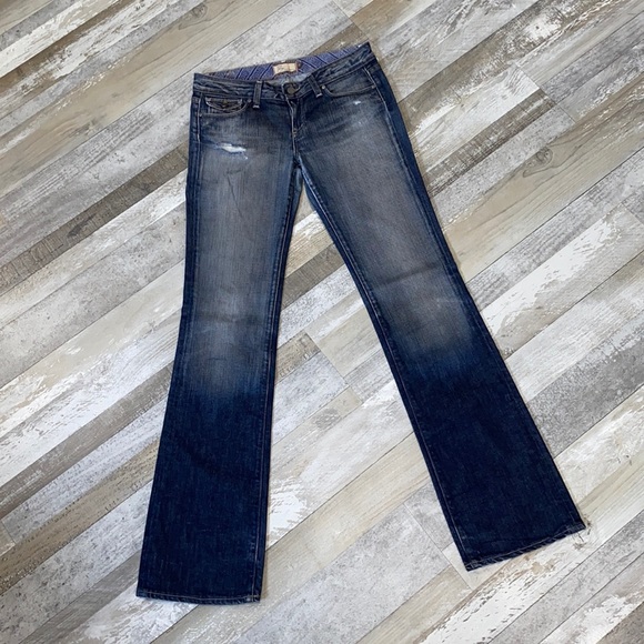 PAIGE Denim - Women's Paige Venice Factory Distressed Bootcut Jeans - Size 29